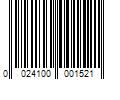 Barcode Image for UPC code 0024100001521