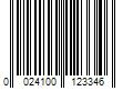 Barcode Image for UPC code 0024100123346