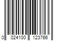 Barcode Image for UPC code 0024100123766