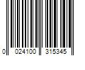 Barcode Image for UPC code 0024100315345