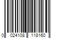 Barcode Image for UPC code 0024108118160