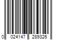 Barcode Image for UPC code 0024147289326