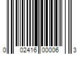 Barcode Image for UPC code 002416000063