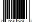 Barcode Image for UPC code 002421000058