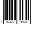 Barcode Image for UPC code 0024258149700