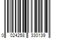 Barcode Image for UPC code 0024258330139