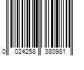 Barcode Image for UPC code 0024258380981