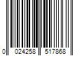 Barcode Image for UPC code 0024258517868