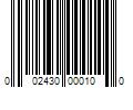 Barcode Image for UPC code 002430000100