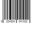 Barcode Image for UPC code 0024300041020