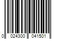 Barcode Image for UPC code 0024300041501