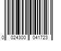 Barcode Image for UPC code 0024300041723