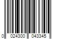 Barcode Image for UPC code 0024300043345