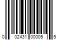 Barcode Image for UPC code 002431000055