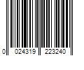 Barcode Image for UPC code 0024319223240