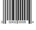 Barcode Image for UPC code 002432000054