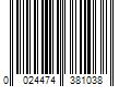 Barcode Image for UPC code 0024474381038