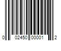 Barcode Image for UPC code 002450000012