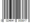 Barcode Image for UPC code 0024641003817