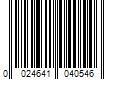 Barcode Image for UPC code 0024641040546