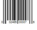 Barcode Image for UPC code 002465000076