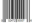 Barcode Image for UPC code 002472000076