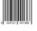 Barcode Image for UPC code 0024721001368