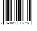 Barcode Image for UPC code 0024844110749