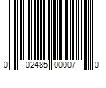 Barcode Image for UPC code 002485000070