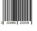 Barcode Image for UPC code 0024968200005