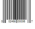 Barcode Image for UPC code 002498000067