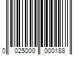 Barcode Image for UPC code 0025000000188