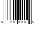 Barcode Image for UPC code 002500000085