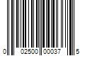 Barcode Image for UPC code 002500000375