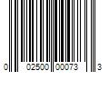 Barcode Image for UPC code 002500000733