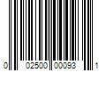 Barcode Image for UPC code 002500000931