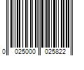 Barcode Image for UPC code 0025000025822