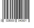 Barcode Image for UPC code 0025000040801