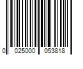 Barcode Image for UPC code 0025000053818