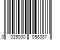 Barcode Image for UPC code 0025000058387