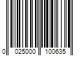 Barcode Image for UPC code 0025000100635