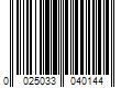 Barcode Image for UPC code 0025033040144