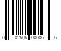 Barcode Image for UPC code 002505000066