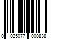 Barcode Image for UPC code 0025077000838