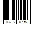 Barcode Image for UPC code 0025077001156