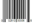 Barcode Image for UPC code 002513000065