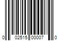 Barcode Image for UPC code 002515000070