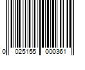 Barcode Image for UPC code 0025155000361