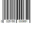 Barcode Image for UPC code 0025155000651