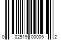 Barcode Image for UPC code 002519000052